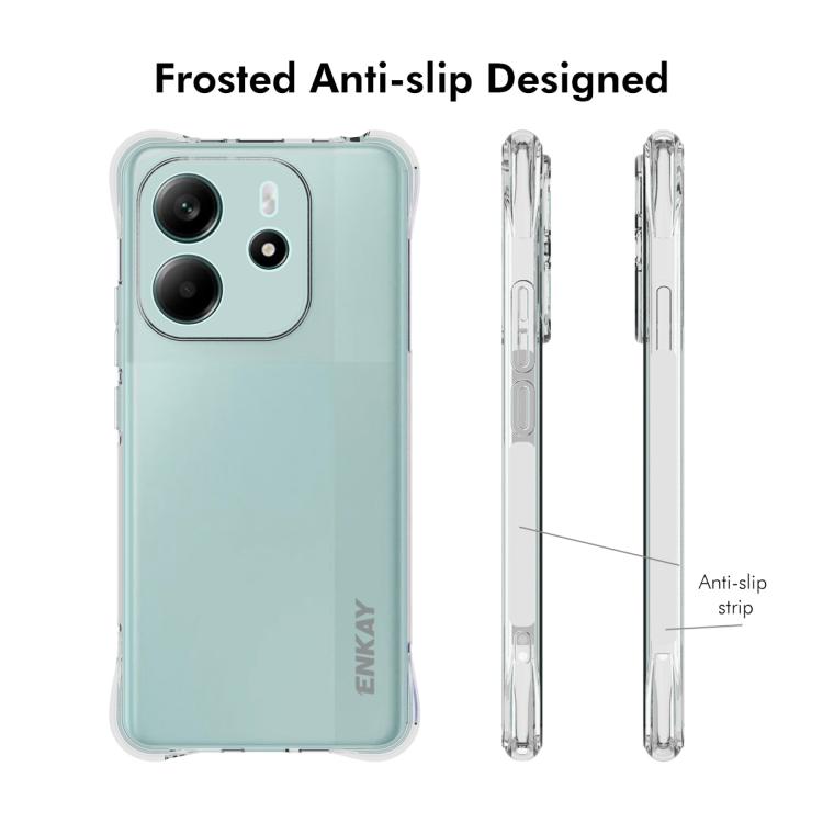 ENKAY Hat-Prince Coque de téléphone antichoc transparente en TPU, For Redmi Note 14 4G 164.84mm, For Xiaomi 15 Ultra, For Xiaomi Poco X7 Pro 5G, For Xiaomi Poco M7 Pro 5G, For Redmi Note 14 Pro 4G, For Redmi Note 14 4G 163.25mm, For Xiaomi 15 Pro      ...