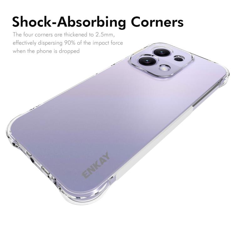 ENKAY Hat-Prince Coque antichoc transparente en TPU, pour Redmi 15C 5G / 4G Global 171mm