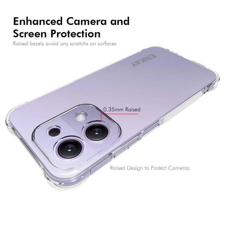 ENKAY Hat-Prince Coque antichoc transparente en TPU, pour Redmi 15C 5G / 4G Global 171mm