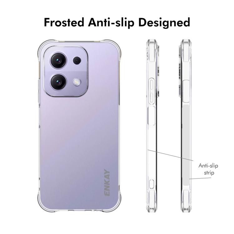 ENKAY Hat-Prince Coque antichoc transparente en TPU, pour Redmi 15C 5G / 4G Global 171mm