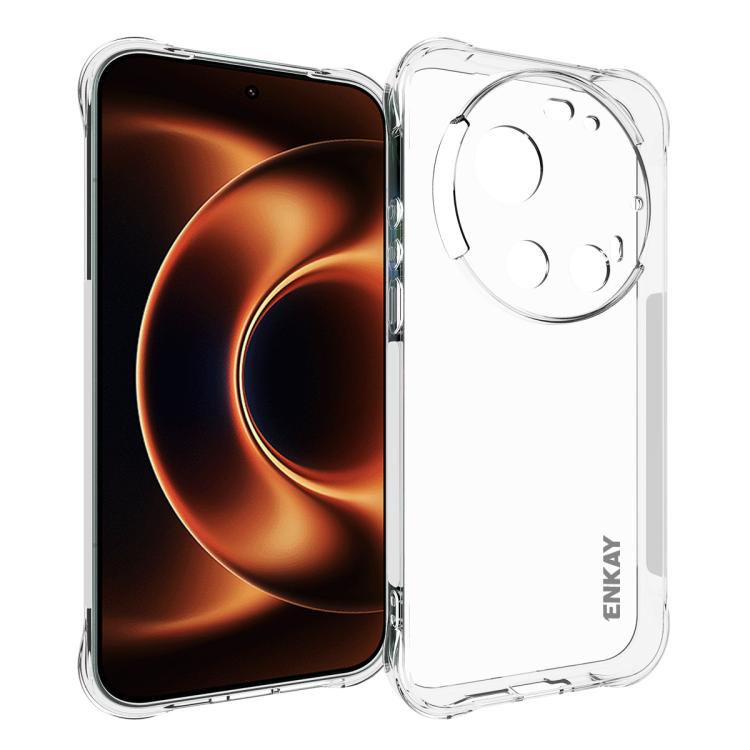 ENKAY Hat-Prince Coque de téléphone antichoc transparente en TPU, For Xiaomi 18 Pro Max 5G, For Xiaomi 18 Pro 5G, For Redmi Note 17 Pro 5G Global 163.5mm, For Xiaomi Poco M8 Power 5G, For Xiaomi Poco F9 Ultra 5G, For Xiaomi Poco F9 Pro 5G              ...