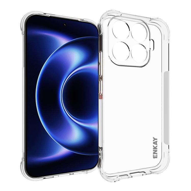 ENKAY Hat-Prince Coque Antichoc transparente en TPU, pour Redmi Note 15 Pro 4G, Redmi K90, Redmi K90 Pro Max, Redmi Note 15 Pro+ 5G, Redmi Note 15 Pro 5G, Xiaomi 17 Pro... (voir liste ci-dessous)