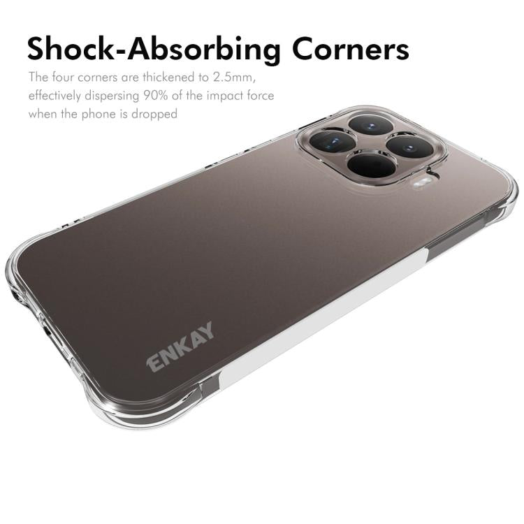 ENKAY Hat-Prince Coque Antichoc transparente en TPU, pour Redmi Note 15 Pro 4G, Redmi K90, Redmi K90 Pro Max, Redmi Note 15 Pro+ 5G, Redmi Note 15 Pro 5G, Xiaomi 17 Pro... (voir liste ci-dessous)