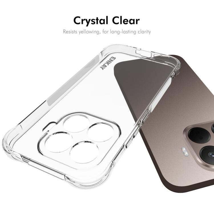 ENKAY Hat-Prince Coque Antichoc transparente en TPU, pour Redmi Note 15 Pro 4G, Redmi K90, Redmi K90 Pro Max, Redmi Note 15 Pro+ 5G, Redmi Note 15 Pro 5G, Xiaomi 17 Pro... (voir liste ci-dessous)