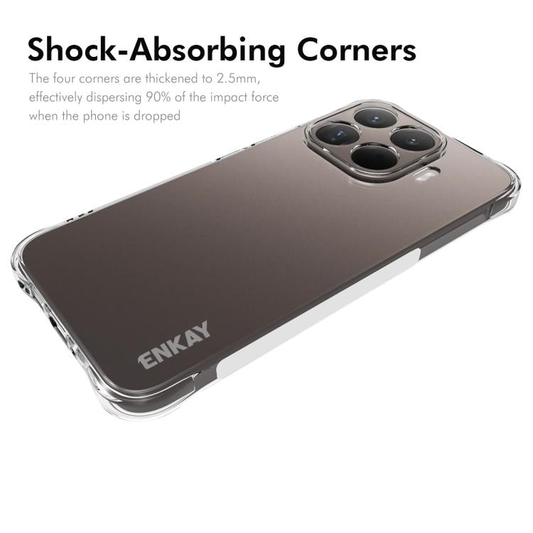 ENKAY Hat-Prince Coque Antichoc transparente en TPU, pour Redmi Note 15 Pro 4G, Redmi K90, Redmi K90 Pro Max, Redmi Note 15 Pro+ 5G, Redmi Note 15 Pro 5G, Xiaomi 17 Pro... (voir liste ci-dessous)