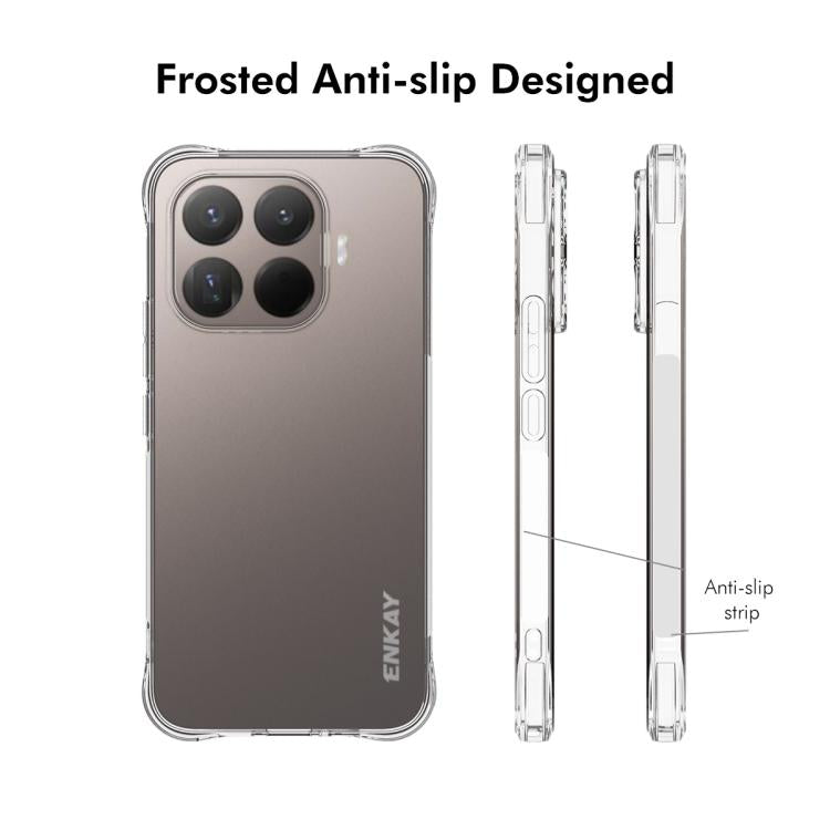 ENKAY Hat-Prince Coque Antichoc transparente en TPU, pour Redmi Note 15 Pro 4G, Redmi K90, Redmi K90 Pro Max, Redmi Note 15 Pro+ 5G, Redmi Note 15 Pro 5G, Xiaomi 17 Pro... (voir liste ci-dessous)