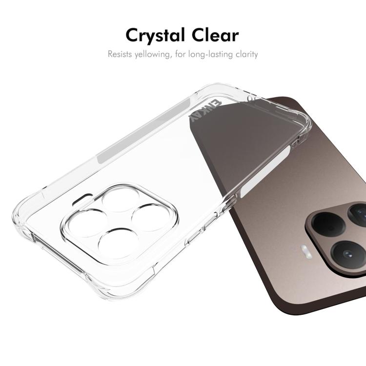 ENKAY Hat-Prince Coque Antichoc transparente en TPU, pour Redmi Note 15 Pro 4G, Redmi K90, Redmi K90 Pro Max, Redmi Note 15 Pro+ 5G, Redmi Note 15 Pro 5G, Xiaomi 17 Pro... (voir liste ci-dessous)