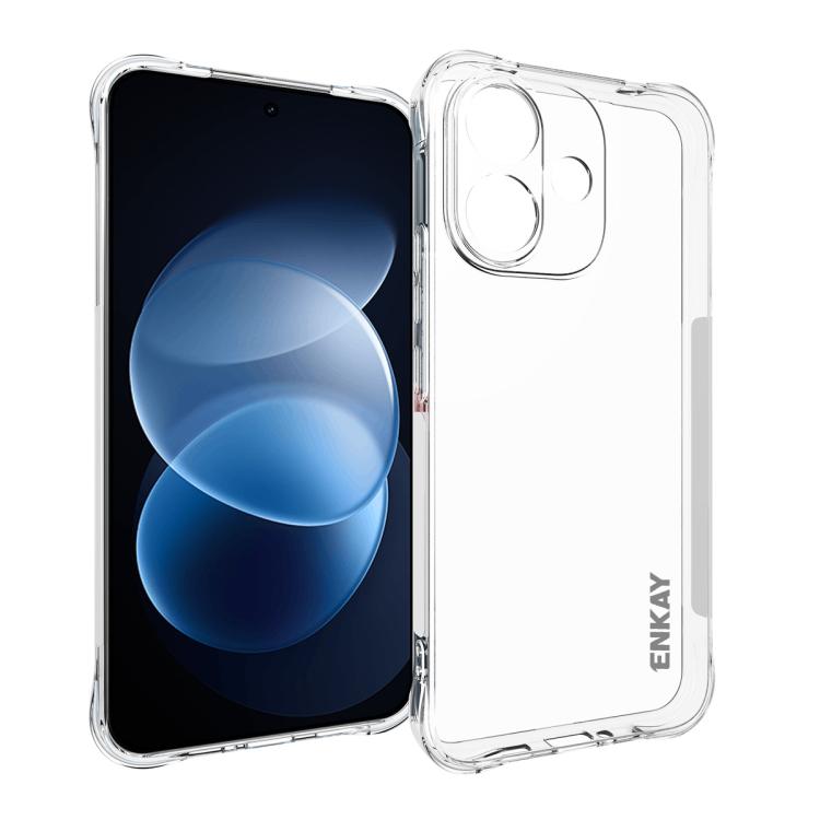 ENKAY Hat-Prince Coque de téléphone antichoc transparente en TPU, For Xiaomi 18 Pro Max 5G, For Xiaomi 18 Pro 5G, For Redmi Note 17 Pro 5G Global 163.5mm, For Xiaomi Poco M8 Power 5G, For Xiaomi Poco F9 Ultra 5G, For Xiaomi Poco F9 Pro 5G              ...