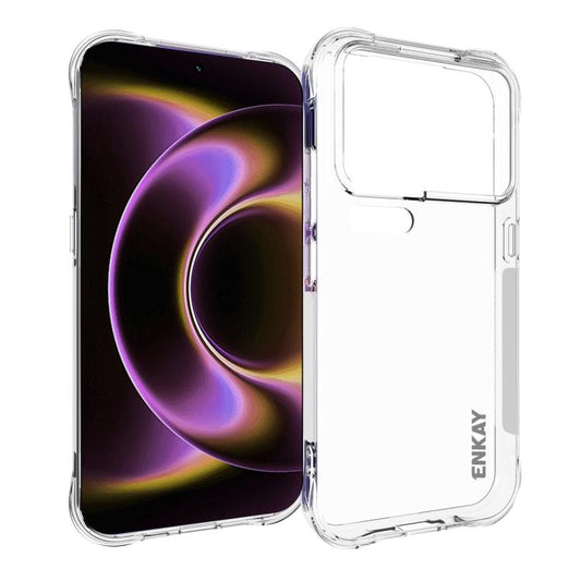 ENKAY Hat-Prince Coque de téléphone antichoc transparente en TPU, For Xiaomi 18 Pro Max 5G, For Xiaomi 18 Pro 5G, For Redmi Note 17 Pro 5G Global 163.5mm, For Xiaomi Poco M8 Power 5G, For Xiaomi Poco F9 Ultra 5G, For Xiaomi Poco F9 Pro 5G              ...