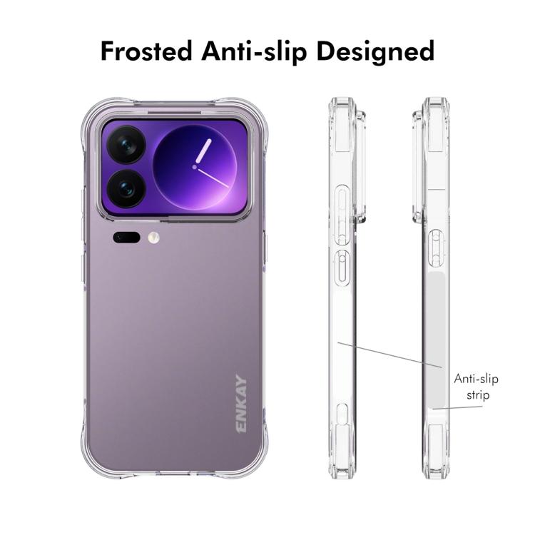 ENKAY Hat-Prince Coque de téléphone antichoc transparente en TPU, For Xiaomi 18 Pro Max 5G, For Xiaomi 18 Pro 5G, For Redmi Note 17 Pro 5G Global 163.5mm, For Xiaomi Poco M8 Power 5G, For Xiaomi Poco F9 Ultra 5G, For Xiaomi Poco F9 Pro 5G              ...