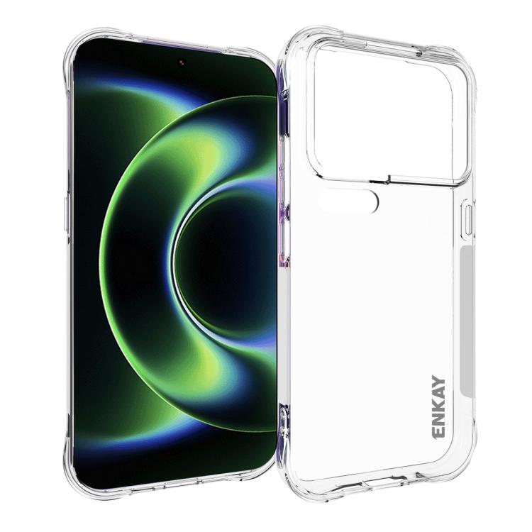 ENKAY Hat-Prince Coque de téléphone antichoc transparente en TPU, For Xiaomi 18 Pro Max 5G, For Xiaomi 18 Pro 5G, For Redmi Note 17 Pro 5G Global 163.5mm, For Xiaomi Poco M8 Power 5G, For Xiaomi Poco F9 Ultra 5G, For Xiaomi Poco F9 Pro 5G              ...