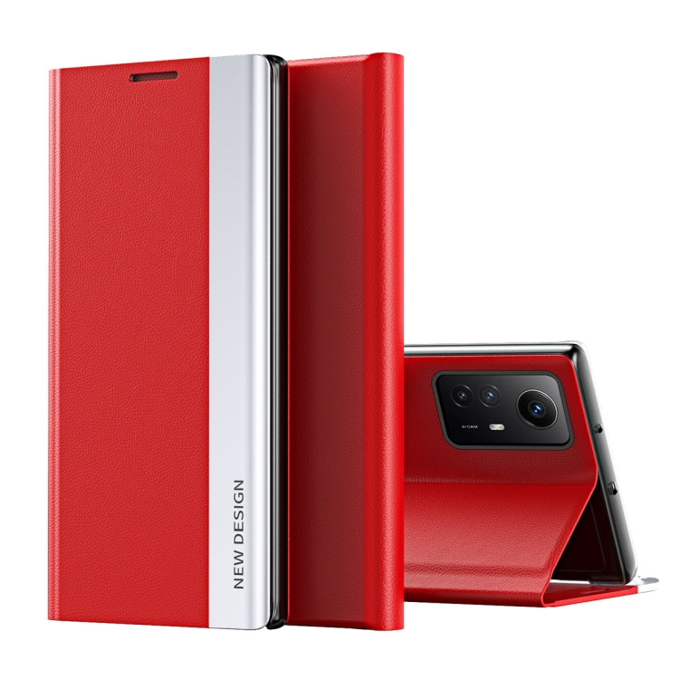 Coque en Similicuir Électroplaqué avec Adsorption Pour Xiaomi Redmi Note 12S, Redmi Note 12 4G