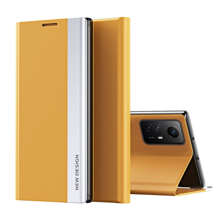 Coque en Similicuir Électroplaqué avec Adsorption Pour Xiaomi Redmi Note 12S, Redmi Note 12 4G
