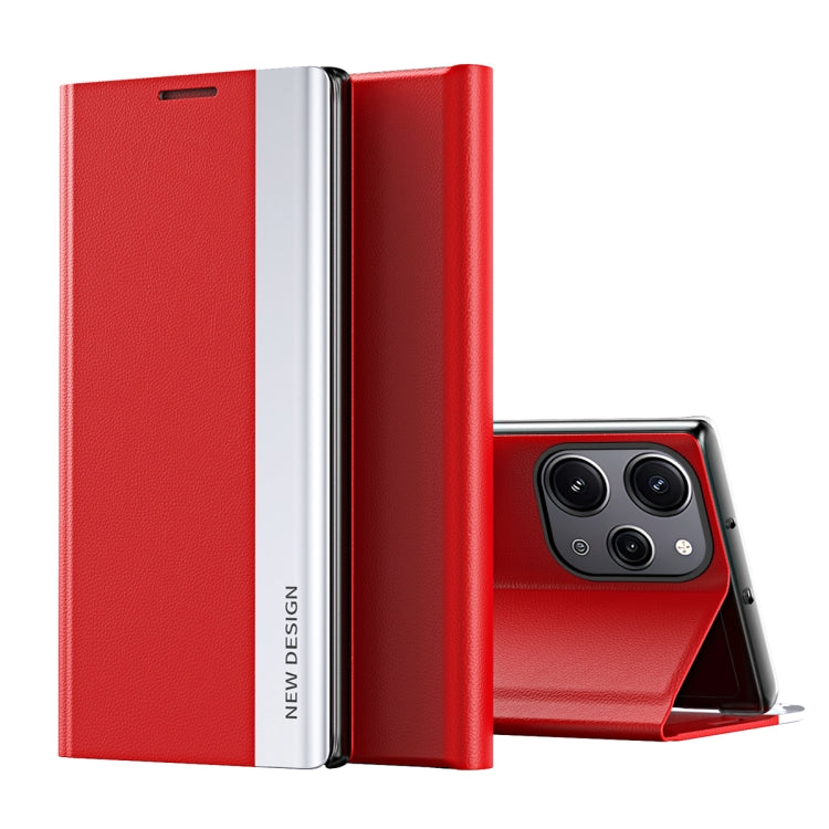 Coque en Similicuir Électroplaqué avec Adsorption Pour Xiaomi Redmi Note 12S, Redmi Note 12 4G