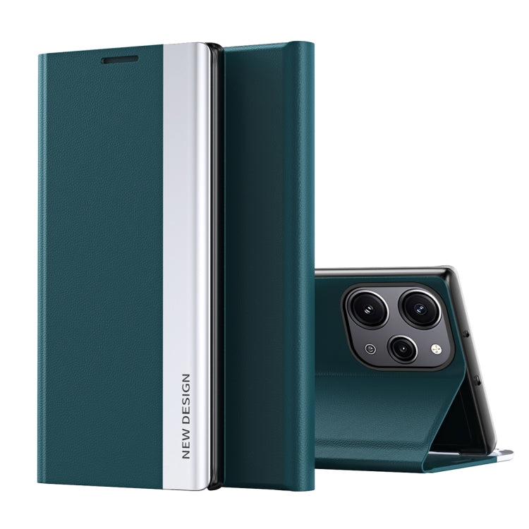 Coque en Similicuir Électroplaqué avec Adsorption Pour Xiaomi Redmi Note 12S, Redmi Note 12 4G