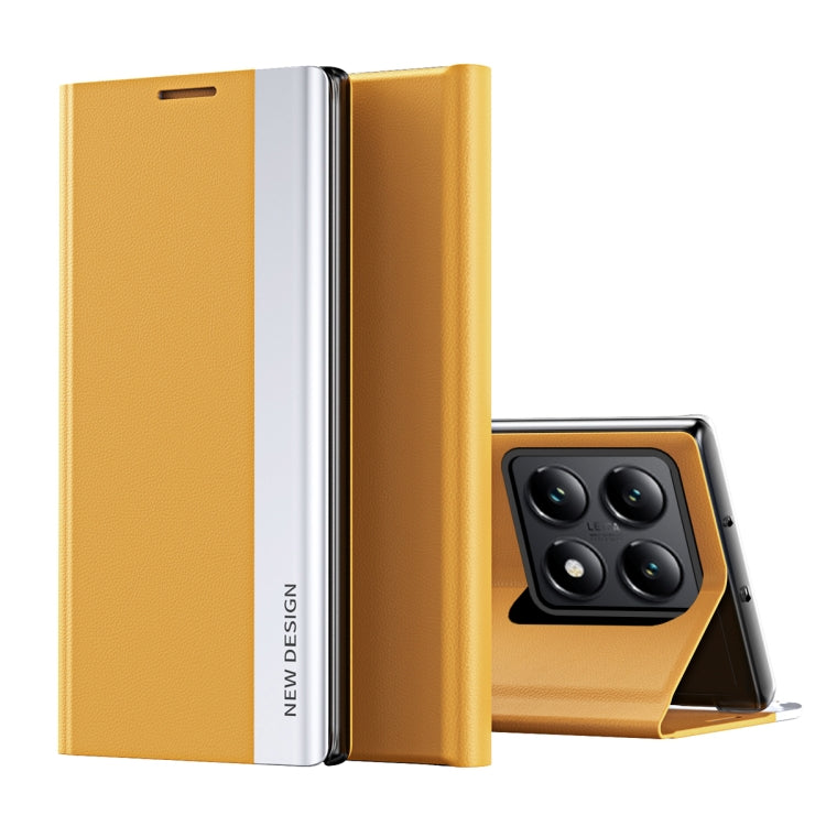 Coque en Similicuir Électroplaqué avec Adsorption Pour Xiaomi Redmi 14C, Poco F6, Poco F6 Pro