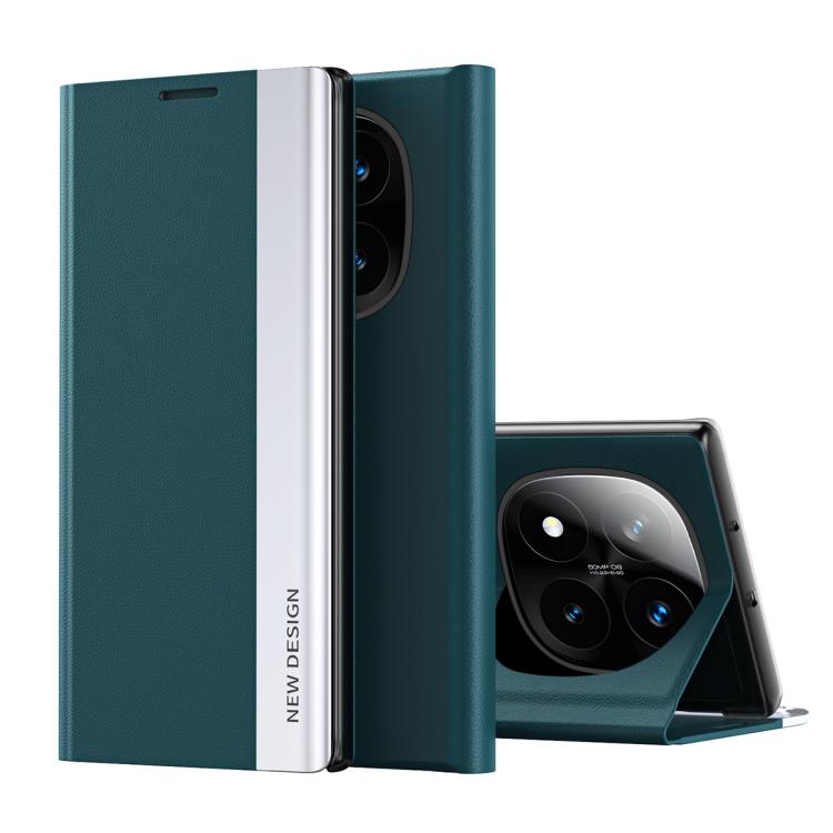 Coque en Similicuir Électroplaqué avec Adsorption Pour Xiaomi Redmi Note 14 Pro 5G, 14T Pro, 14T