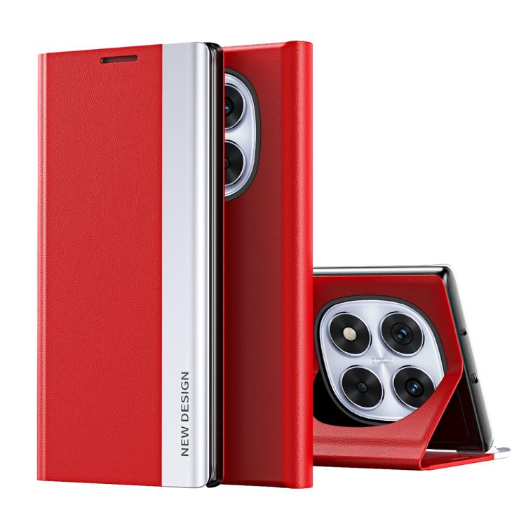 Coque en Similicuir Électroplaqué avec Adsorption Pour Xiaomi Redmi 14C, Poco F6, Poco F6 Pro