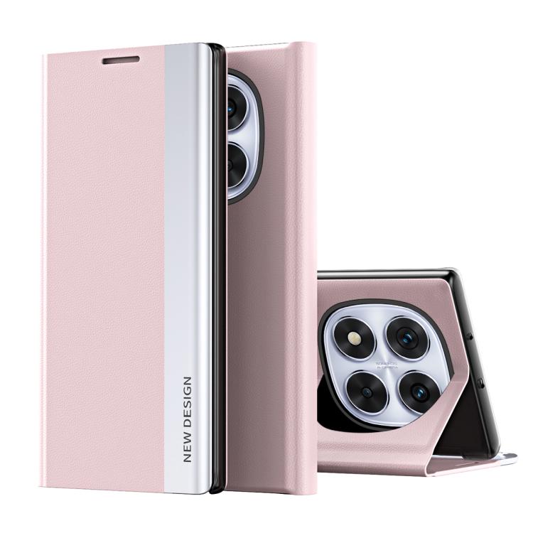 Coque en Similicuir Électroplaqué avec Adsorption Pour Xiaomi Redmi 14C, Poco F6, Poco F6 Pro