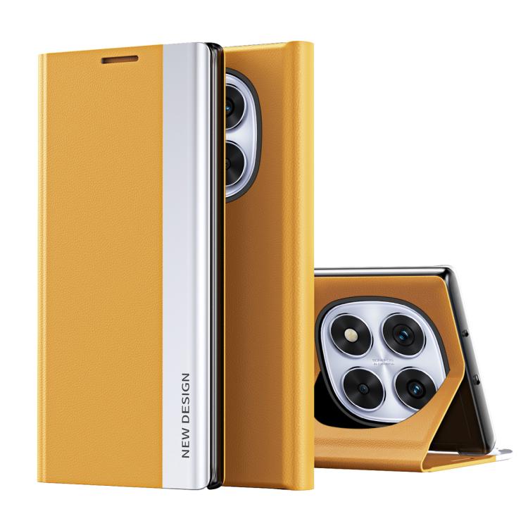 Coque en Similicuir Électroplaqué avec Adsorption Pour Xiaomi Redmi 14C, Poco F6, Poco F6 Pro