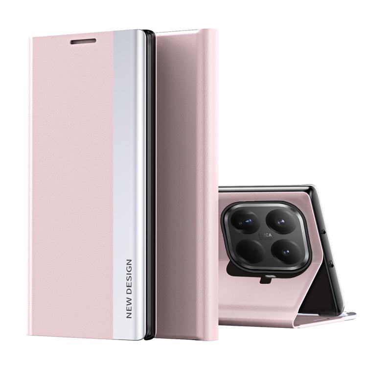 Coque en Similicuir Électroplaqué avec Adsorption Pour Xiaomi Redmi Note 14 4G/5G, Redmi Note 14 Pro+ 5G