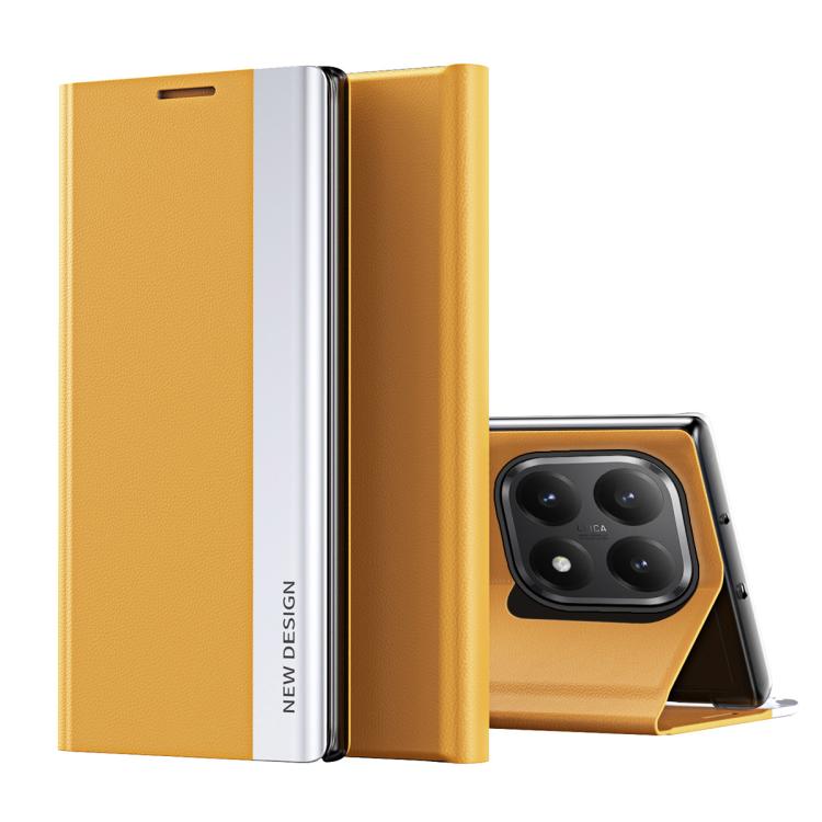 Coque en Similicuir Électroplaqué avec Adsorption Pour Xiaomi Redmi Note 14 4G/5G, Redmi Note 14 Pro+ 5G