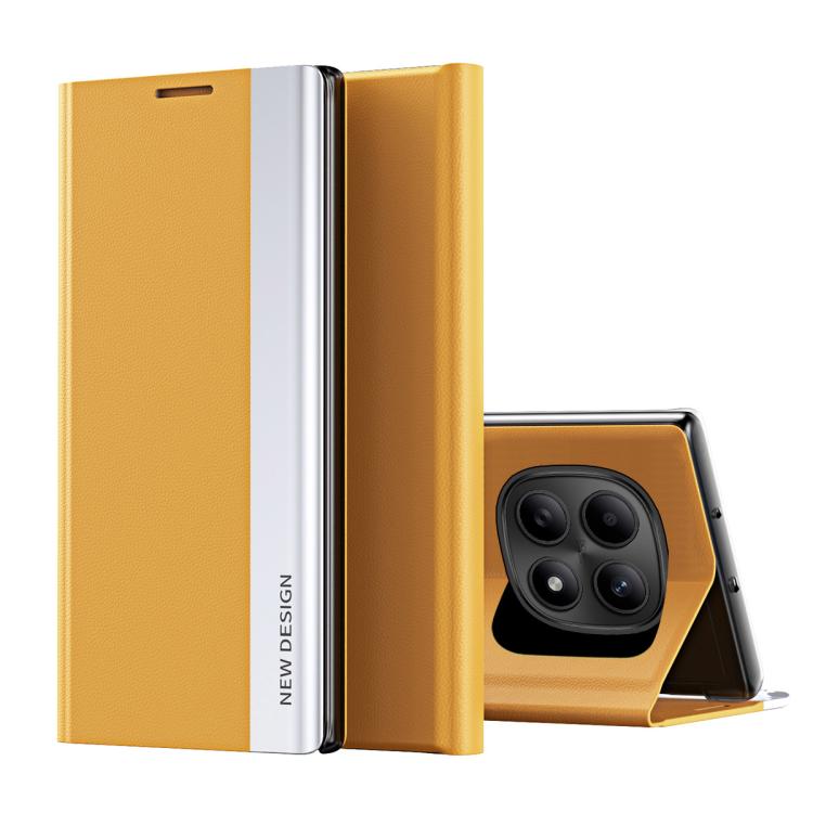 Coque en Similicuir Électroplaqué avec Adsorption Pour Xiaomi 15T Pro, 15T, Poco X7 Pro