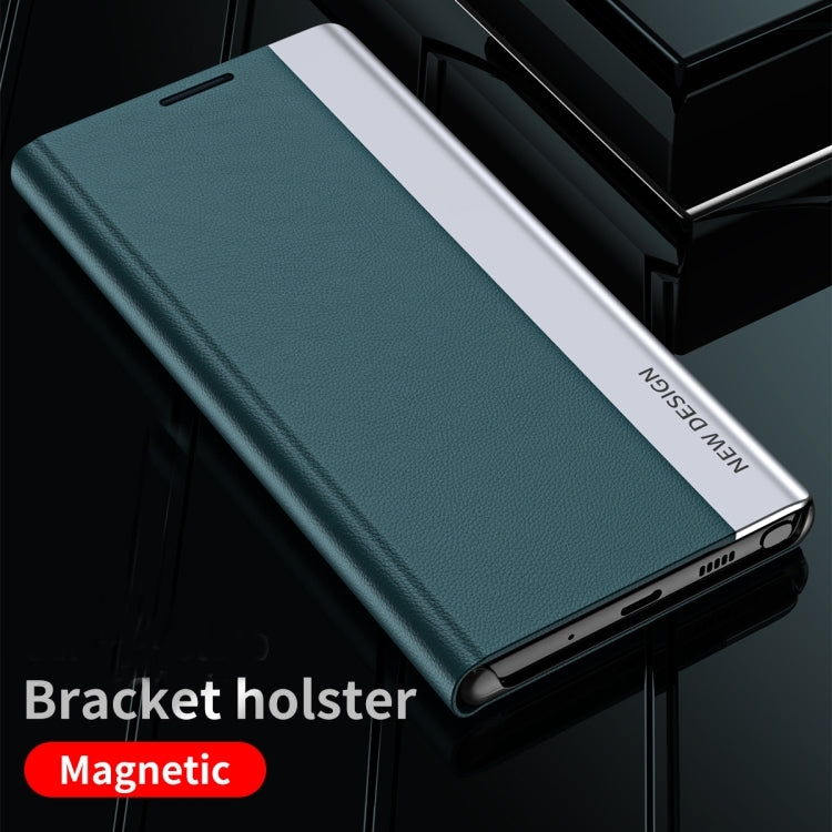 Étui de téléphone en cuir d'adsorption électrolytique latéral, For Redmi Note 15 4G / 5G Global 164mm