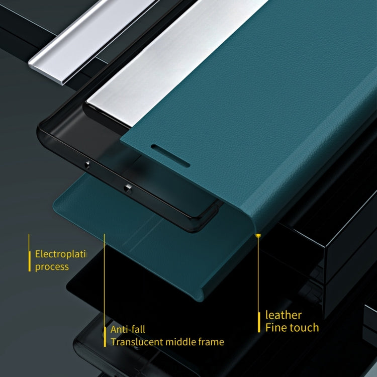 Coque en Similicuir Électroplaqué avec Adsorption Pour Xiaomi Redmi Note 12S, Redmi Note 12 4G