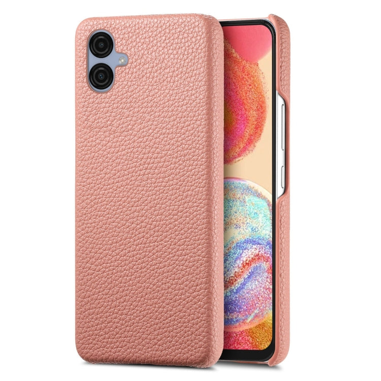 Étui de téléphone arrière en cuir Litchi Oil Edge