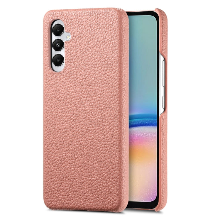 Étui de téléphone arrière en cuir Litchi Oil Edge