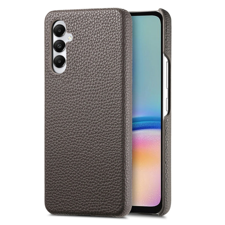 Étui de téléphone arrière en cuir Litchi Oil Edge