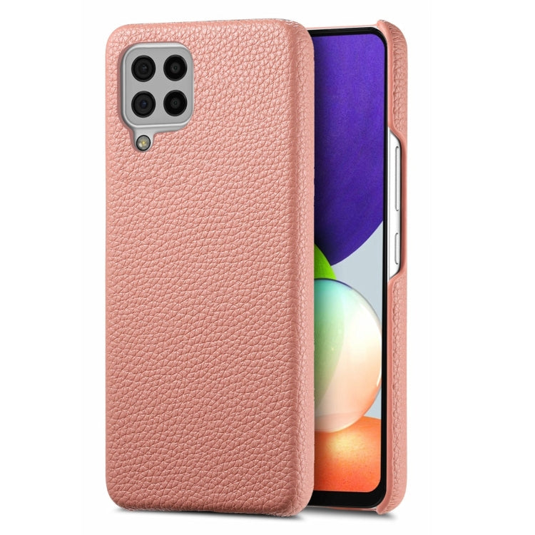 Étui de téléphone arrière en cuir Litchi Oil Edge