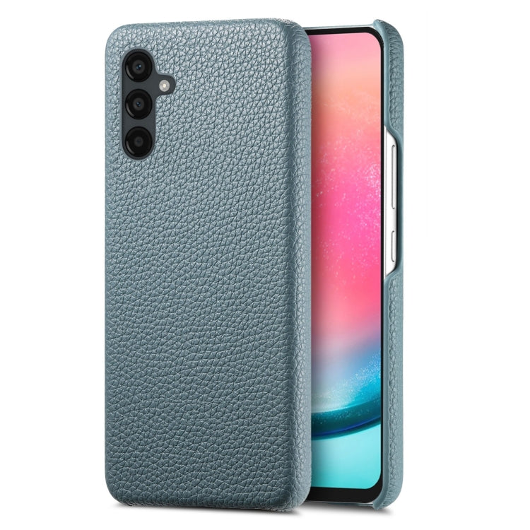 Étui de téléphone arrière en cuir Litchi Oil Edge