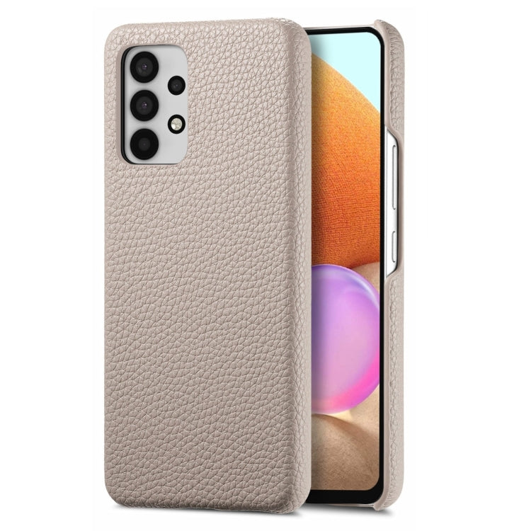 Étui de téléphone arrière en cuir Litchi Oil Edge