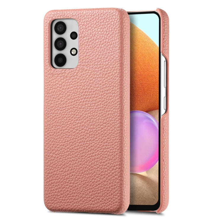 Étui de téléphone arrière en cuir Litchi Oil Edge