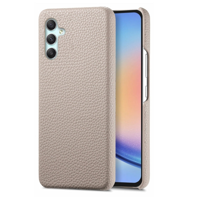 Étui de téléphone arrière en cuir Litchi Oil Edge