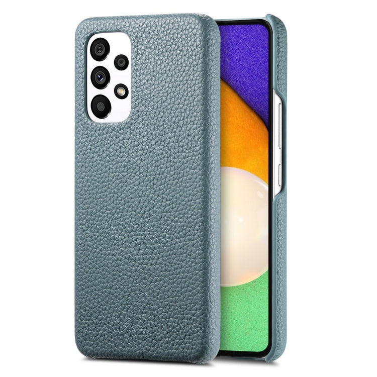 Étui de téléphone arrière en cuir Litchi Oil Edge