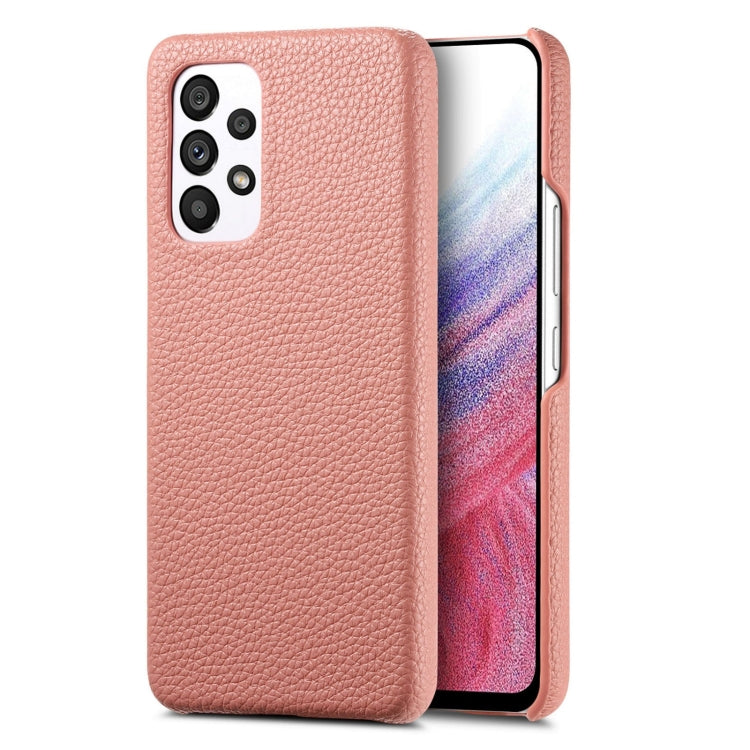 Étui de téléphone arrière en cuir Litchi Oil Edge