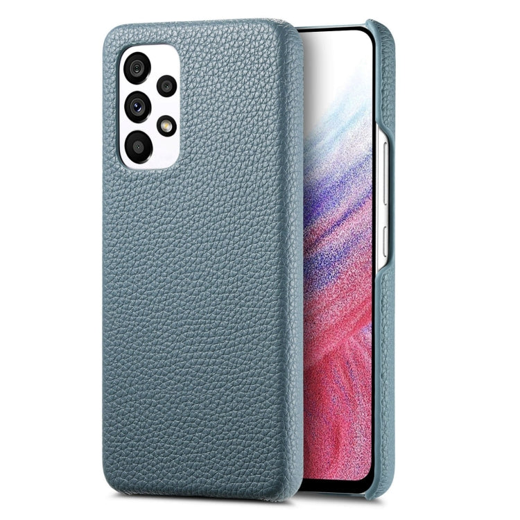 Étui de téléphone arrière en cuir Litchi Oil Edge