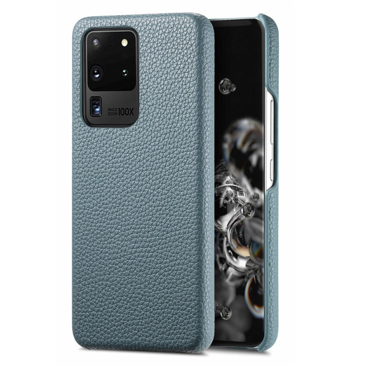 Étui de téléphone arrière en cuir Litchi Oil Edge