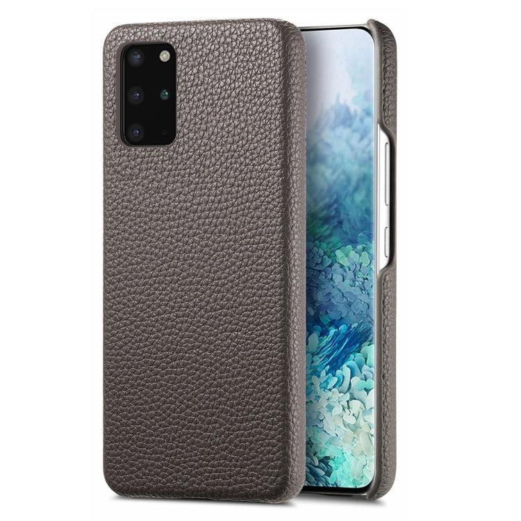 Étui de téléphone arrière en cuir Litchi Oil Edge