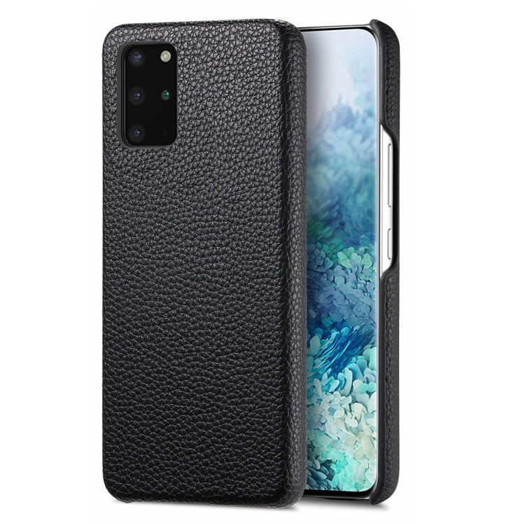 Étui de téléphone arrière en cuir Litchi Oil Edge