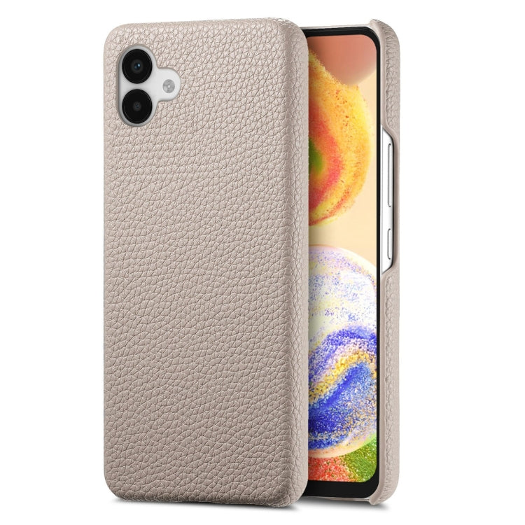 Étui de téléphone arrière en cuir Litchi Oil Edge