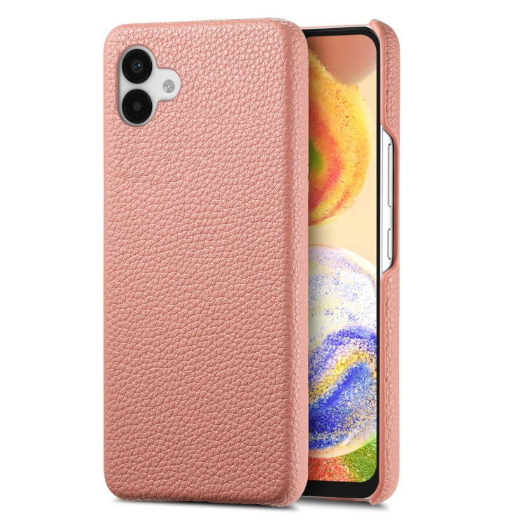 Étui de téléphone arrière en cuir Litchi Oil Edge