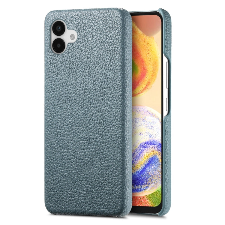 Étui de téléphone arrière en cuir Litchi Oil Edge