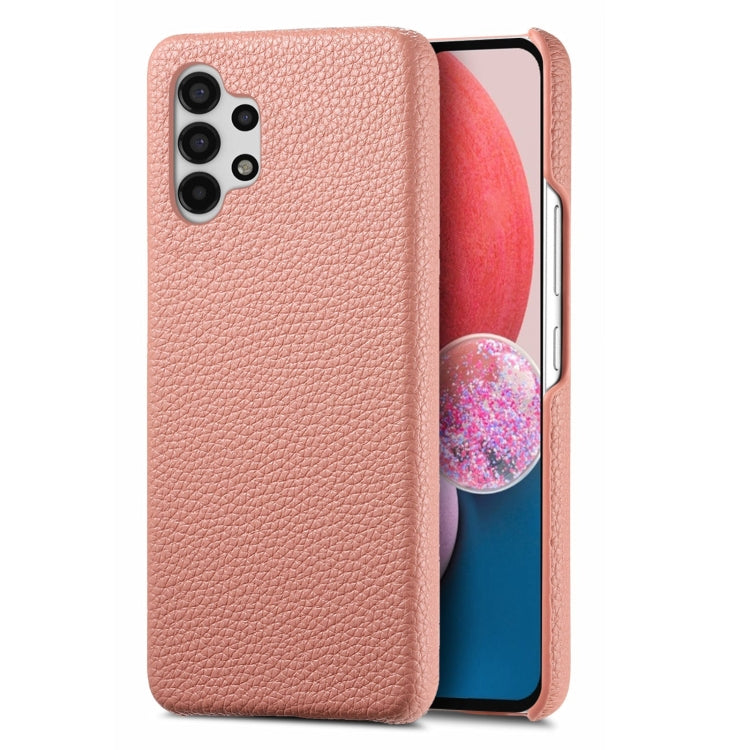 Étui de téléphone arrière en cuir Litchi Oil Edge