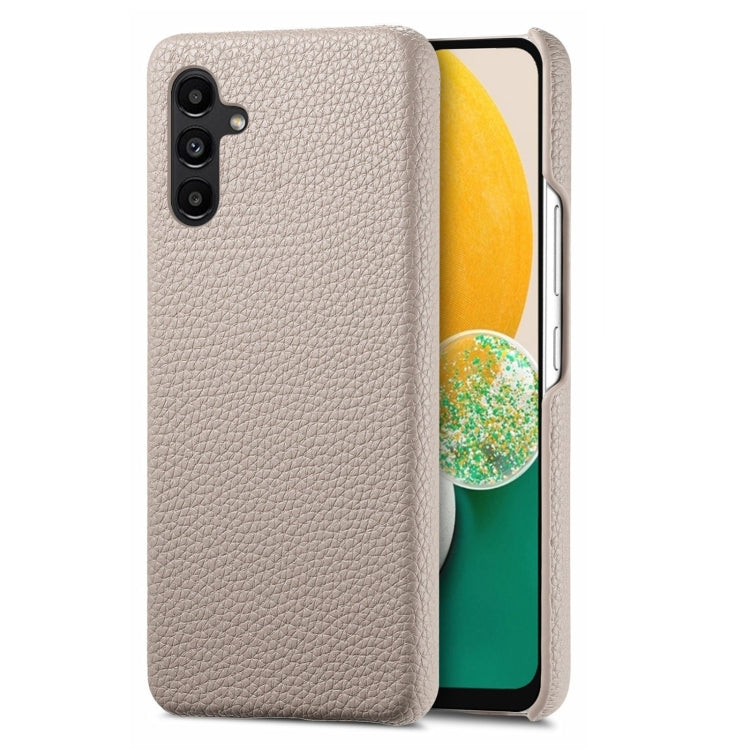 Étui de téléphone arrière en cuir Litchi Oil Edge