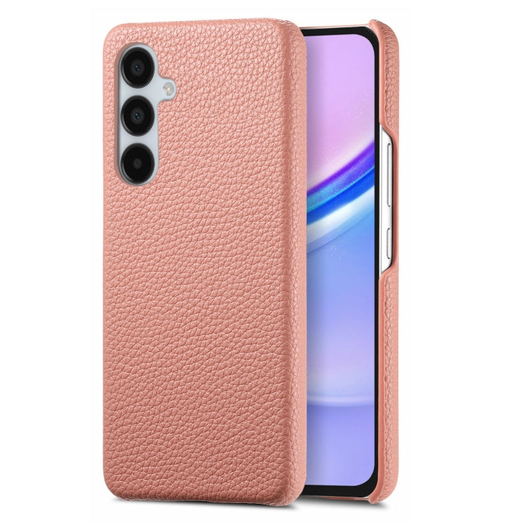 Étui de téléphone arrière en cuir Litchi Oil Edge