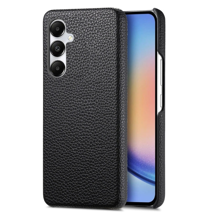 Étui de téléphone arrière en cuir Litchi Oil Edge